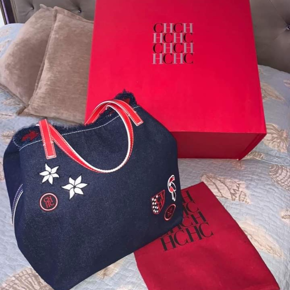 Carolina Herrera Denim Tote